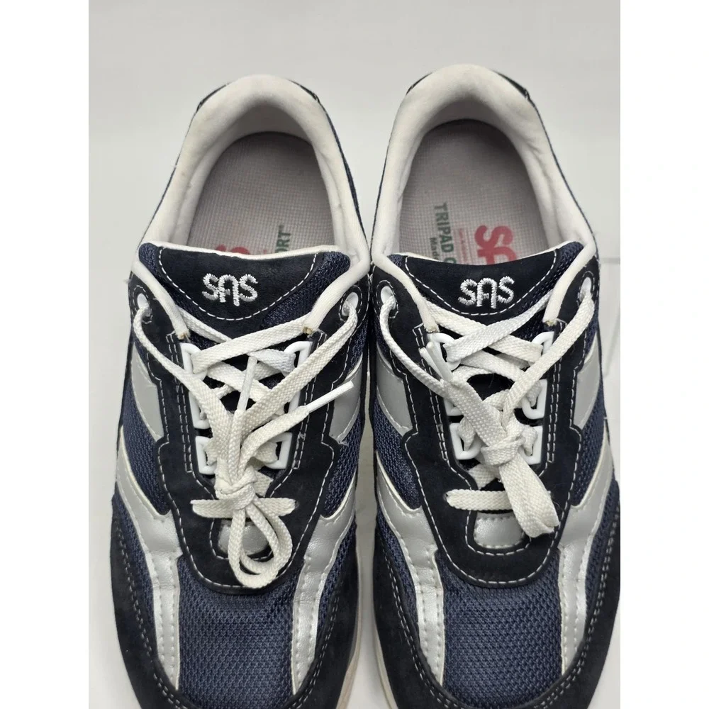 SAS Tour Mesh Lace Up Sneakers Tri-pad Comfort Made In The USA Women's  7.5 Blue